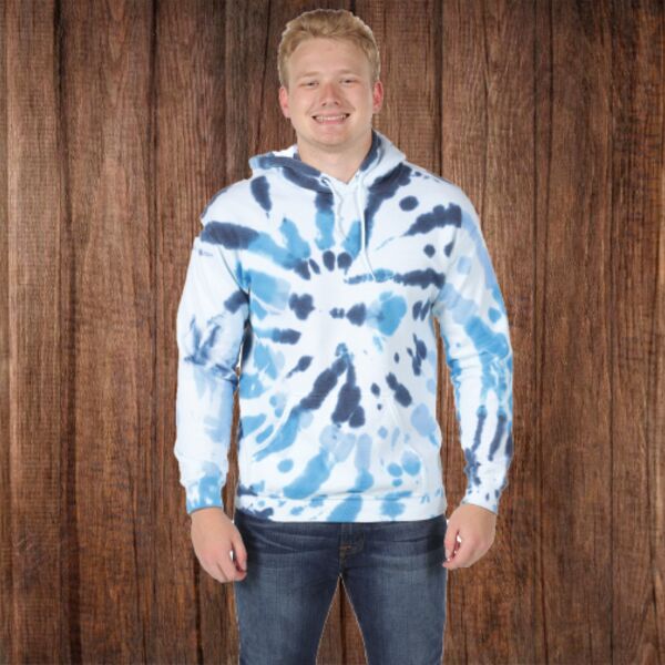 680VR Adult Tie- Dyed Hooded Sweatshirt Thumbnail